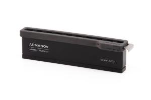 Armanov Gauge Box 10rd pockets with plastic lid and OAL Check | 10mm Auto