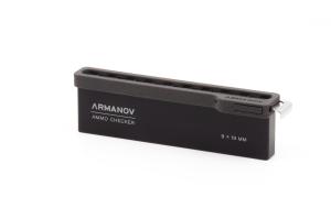 Armanov Gauge Box 10rd pockets with plastic lid and OAL Check | 9x19