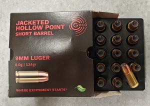 Geco 9mm 124gr JHP 20st
