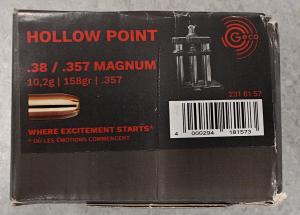 Geco Kula .38/.357 158gr HP 200st