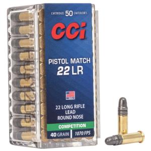 CCI .22lr Pistol Match LRN 40gr 50st/ask