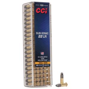 CCI .22lr Small Game Ammo Subsonic Lead HP 40gr 100/box