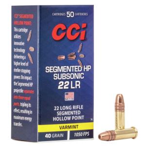 CCI .22lr Subsonic Segmented HP