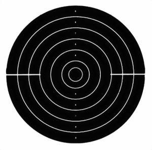 Pistoltavla 25m snabbskjutningstavlan