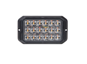 LED Blixtljus R65 Klass 2 Amber 18, 125mm