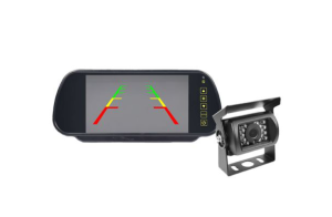 7" 1080p AHD Mirror Monitor Cam Kit (2 kameraingångar, inkl. 1 x 1080p CMOS-kamera)