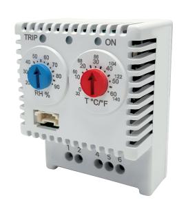 Termohygrostat ETUH 22, 230V 50/60Hz, 0-60°C, 20-90% RH