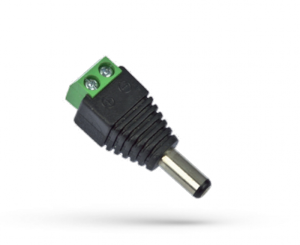 2.1mm 12V, Male Snabbkontakt