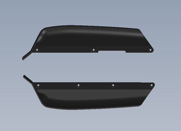 Chassis Side Guard (2 st). Intech BR-6/BR-6E