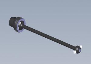 Center CVD Driveshaft Set. Rear. Intech BR-6/BR-6E