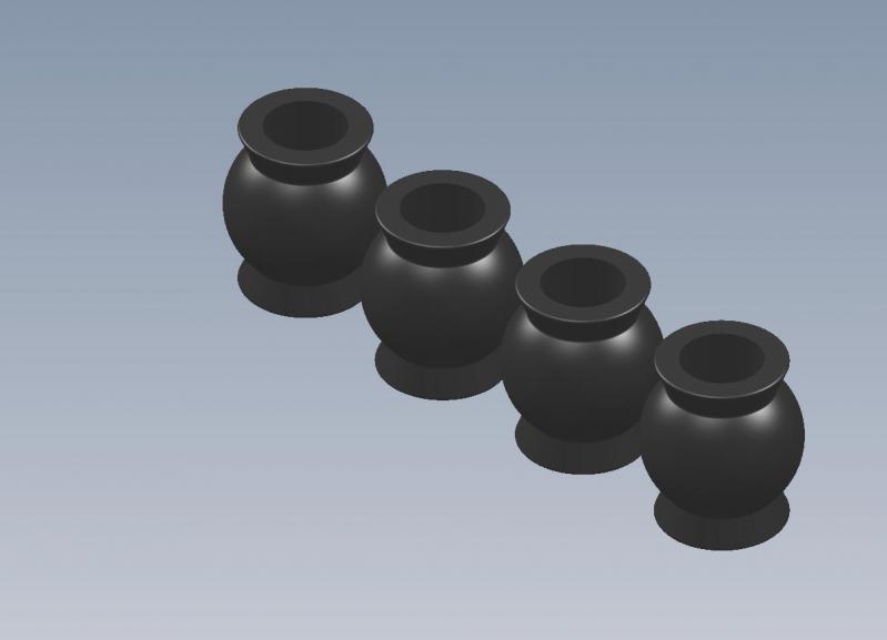 Pivot Ball 6mm (4 st). Intech BR-6/BR-6E