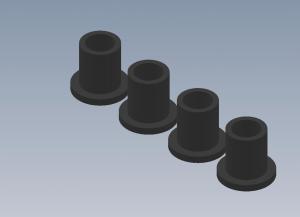 Steering Bushing. Steel. (4 st). Intech BR-6/BR-6E
