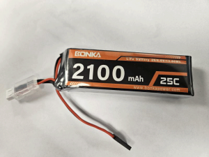 Mottagarbatteri LiFe Rakt 2100mAh 6.6V