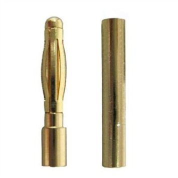 Guldkontakter 2,0mm (1 par)
