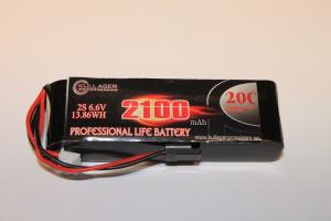 Mottagarbatteri LiFe Rakt 2100mAh 6.6V VBPower