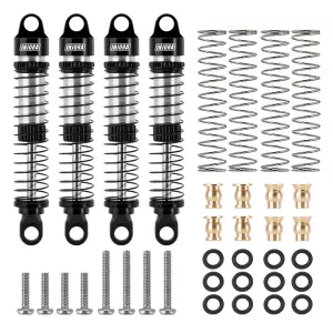 INJORA 59mm Long Threaded Oil Shocks for 1/18 TRX4M  Upgrade (4M-42)