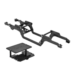 INJORA Universal LCG Chassis Kit for 1/18 TRX4M Upgrade (Carbon Fiber)