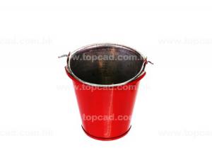 Hink Metall 35x34mm Röd Dekoration