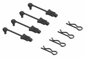 Karossclips 1/8 Svarta (4) ARRMA Kraton 6S, Outcast 6S, Big Rock 6S