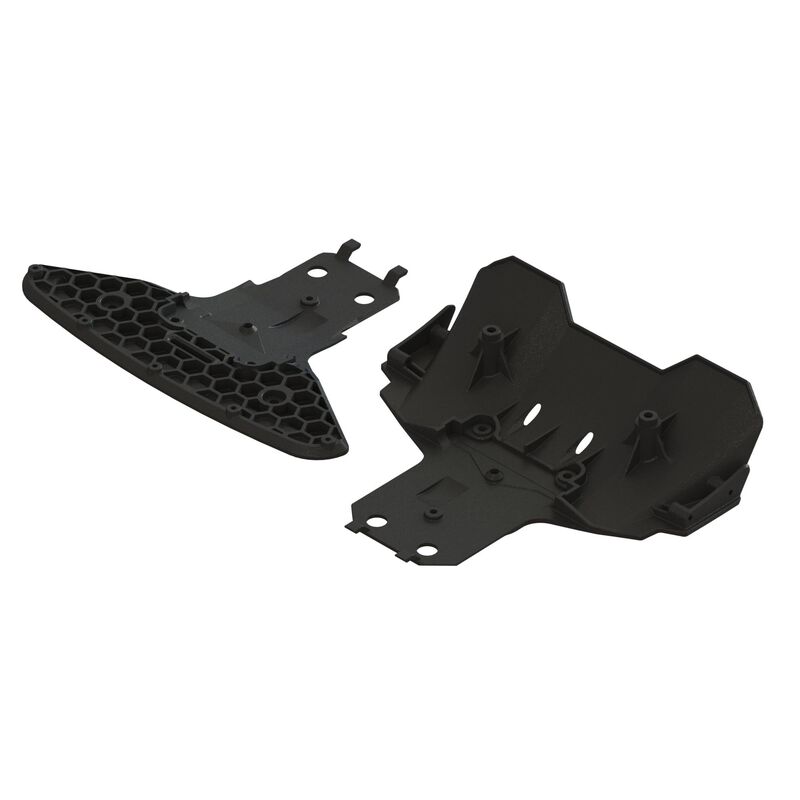 Undre Front Bumper and Rear Diffuser Set ARRMA Infraction 4x4 3s