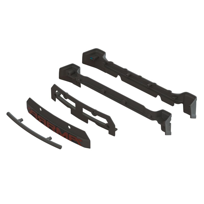 Kaross Grill, Bakre Support Set Arrma Mojave 4S