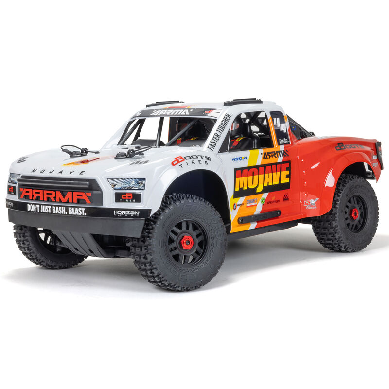 ARRMA 1/8 MOJAVE 4S 4X4 RTR Brushless Desert Truck, VIT/RÖD
