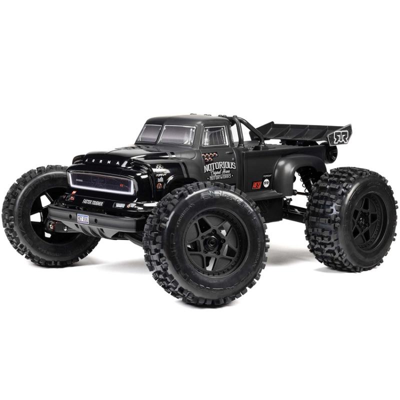 ARRMA NOTORIOUS 6S 4wd Borstlös 1/8 El-Truck V6 2025 levereras utan batteri och laddare.