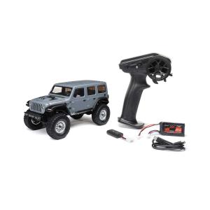 1/24 SCX24 2019 Jeep Wrangler JLU CRC 4X4 RTR Borstad Rock Crawler (inkl. batteri/laddare) Grå