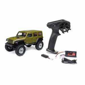 1/24 SCX24 2019 Jeep Wrangler JLU CRC 4X4 RTR Borstad Rock Crawler (inkl. batteri/laddare) Grön