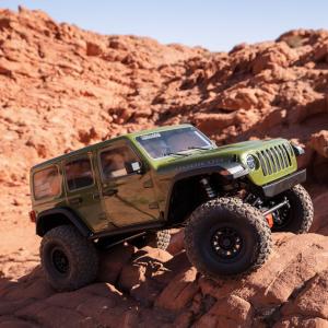 1/6 SCX6 Jeep JLU Wrangler 4X4 RTR Brushless Rock Crawler Grön *BUTIKS DEMO*