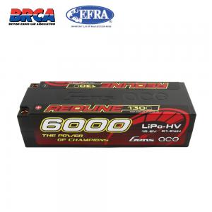 Gens Ace Red Line HV Lipo 4S 15.2V 6000mAh 130C Hardcase EFRA/ROAR