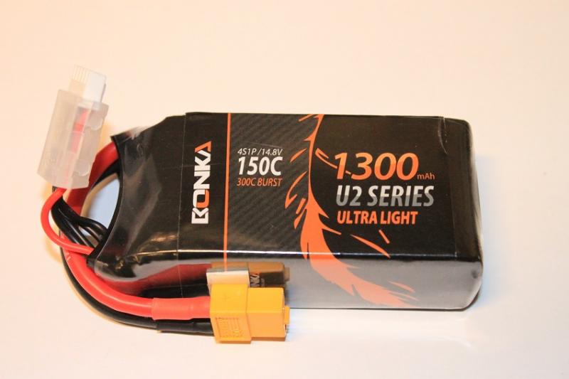 Lipo Batteri 4S 14.8V 1300mAh 150C Bonka Power XT60