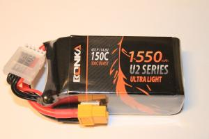 Lipo Batteri 4S 14.8V 1550mAh 150C Bonka Power XT60