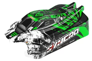 Polycarbonate Body - Syncro - Painted - Cut - Decals - Green Color - 1 Pc