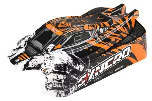 Polycarbonate Body - Syncro - Painted - Cut - Decals - Orange Color - 1 Pc