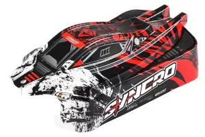 Polycarbonate Body - Syncro - Painted - Cut - Decals - Red Color - 1 Pc