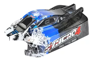 Polycarbonate Body - Syncro 4 - Painted - Cut - Decals - Blue Color - 1 Pc