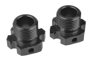 Wheel Hex Adapter - XB PRO - Lightened - Aluminum 7075 - Black - 2 Pcs