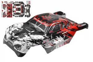 Polycarbonate Body - Kagama 4 - Painted - Cut - Decals - Color Red - 1 Pc