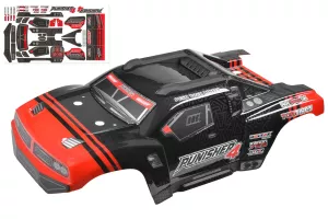 Polycarbonate Body - Punisher 4 - Painted - Cut - Decals - Color Red - 1 Pc