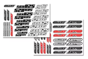 Body Decal Sheet - SBX-825 - 1 pc
