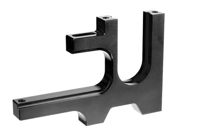 Motor Bulkhead - Aluminum - for 52T Spur Gear - Black - 1 Pc