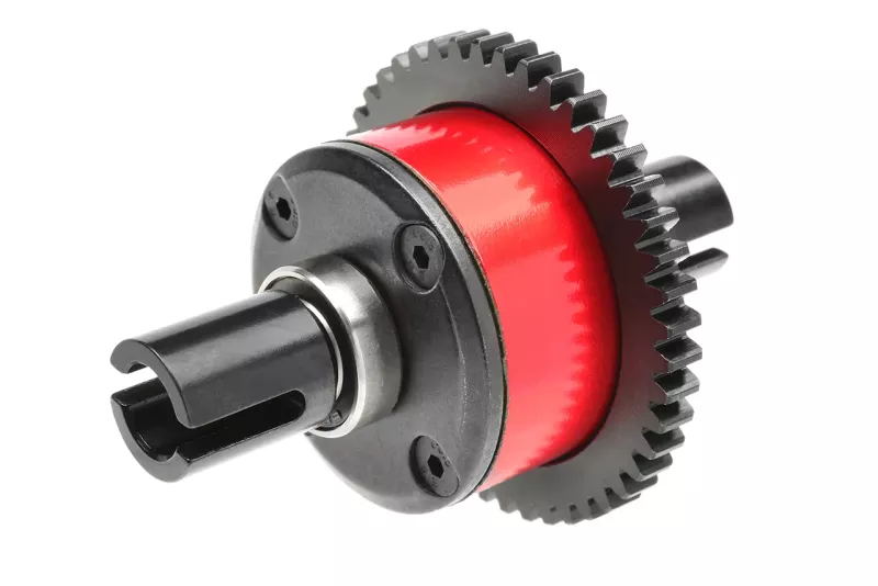 Koplett centerdiff - Aluminum / stål - 46T CNC-bearbetad Spur Gear - Xpert Build - Fylld med 100K Olja