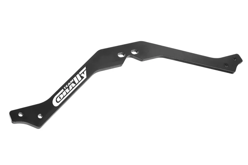 Chassistöd - XL6S - Center Övre - Aluminum 3mm - Svart - 1 st