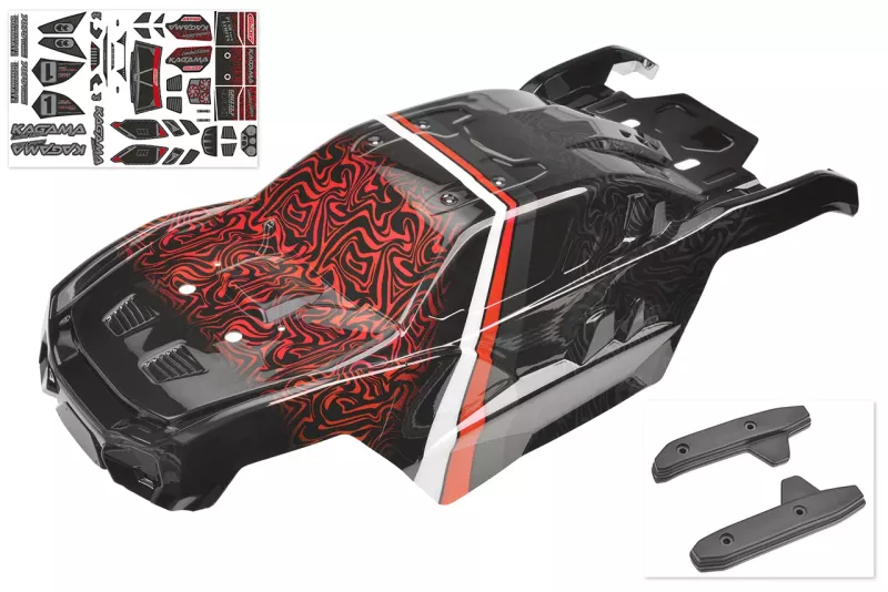 Polycarbonate Body - Kagama Limited Edition - Painted - Cut - Decals - Accessories - Red Color - 1 Pc