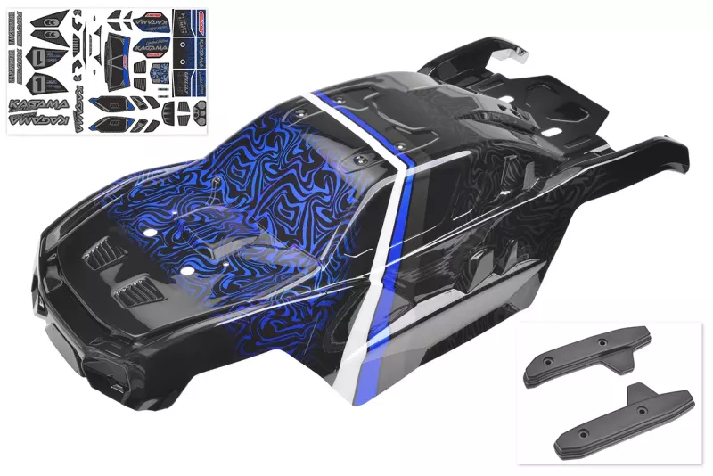 Polycarbonat kaross - Kagama Limited Edition - målad - klippt - dekaler - Blue Color - 1 st