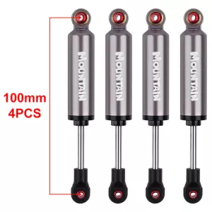 INJORA 4pcs Built-in Spring 100mm Shock Absorber Damper for 1/10 RC Crawler