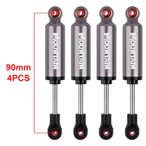 INJORA 4pcs Built-in Spring 90mm Shock Absorber Damper for 1/10 RC Crawler