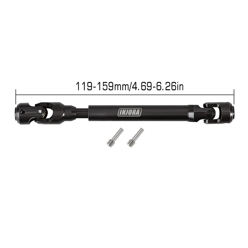INJORA Steel Heavy-Duty Drive Shaft for 1/10 RC Car Crawler 119-159mm