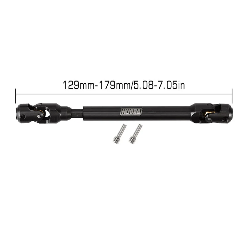 INJORA Steel Heavy-Duty Drive Shaft for 1/10 RC Car Crawler 129-179mm